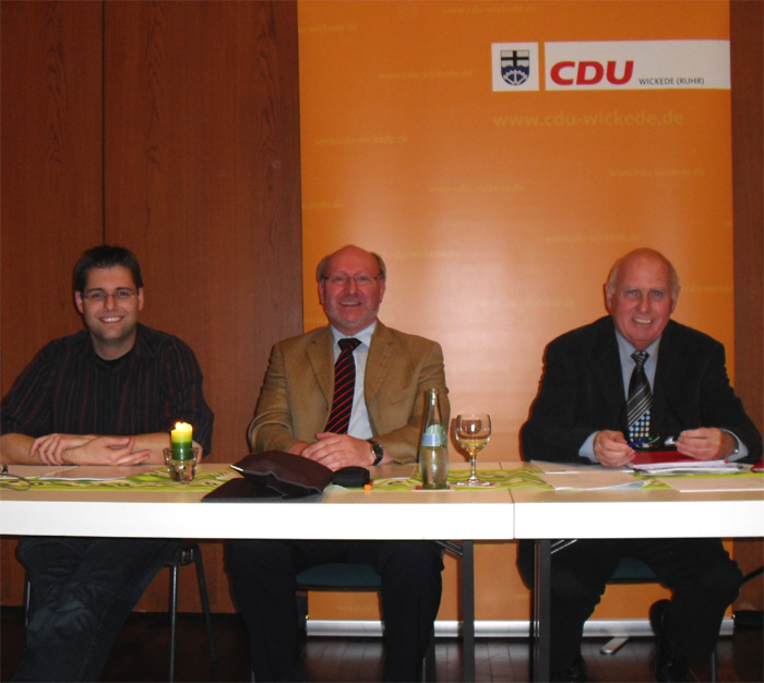 18.02.2009 - 26.10.2009, konstituierende Fraktionssitzung - 26.10.2009, konstituierende Sitzung der CDU-Ratsfraktion Wickede (Ruhr)
