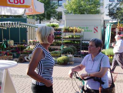 27.08.2009, Info-Stand Marktplatz 