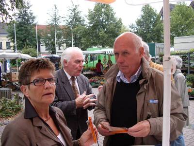 17.09.2009, Info-Stand am Marktplatz (Bundestagswahl)