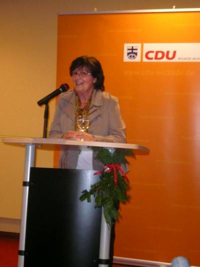 08.12.2010, Jahreshauptversammlung der CDU Wickede (Ruhr)- Vorstellungsrunde geschäftsf. Vorstand - Helen Kramer