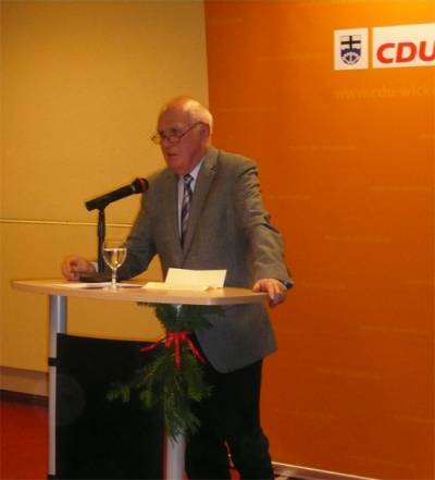 08.12.2010, Jahreshauptversammlung der CDU Wickede (Ruhr)- Grußwort des Fraktionsvorsitzenden Hans Regenhardt