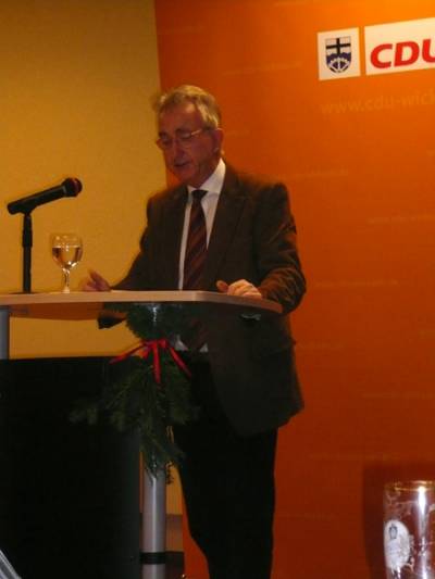 08.12.2010, Jahreshauptversammlung der CDU Wickede (Ruhr)- Grußwort des Vorsitzenden der Senioren Union Friedrich Neuhaus