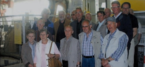 Die CDU-Senioren war zu Gast im Kalksandsteinwerkes Kruse.Foto: Hein