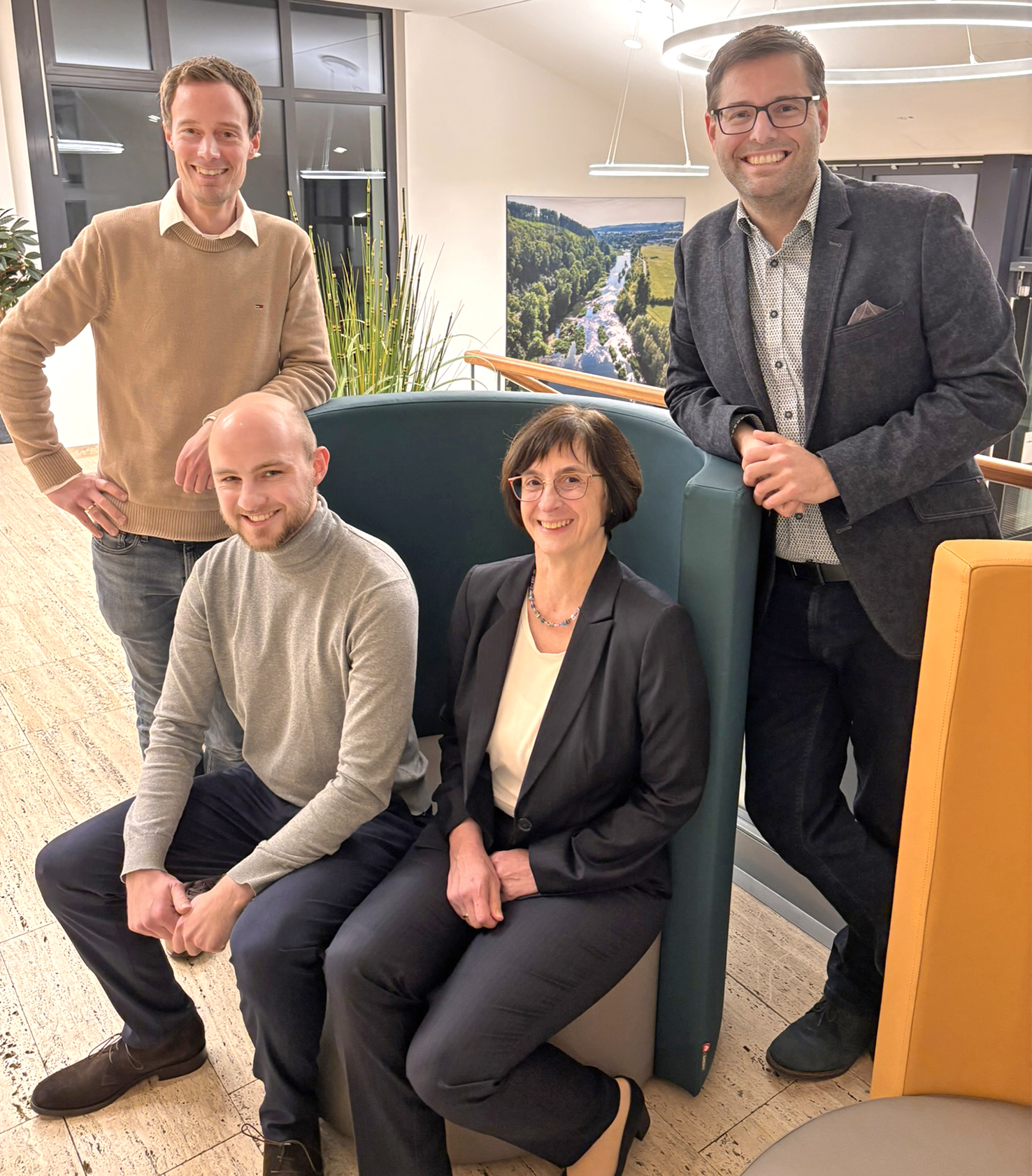 CDU-Fraktionsvorstand v.l.: Philipp Pantel, Carsten Rohe, Petra Gehrke und Thomas Fabri